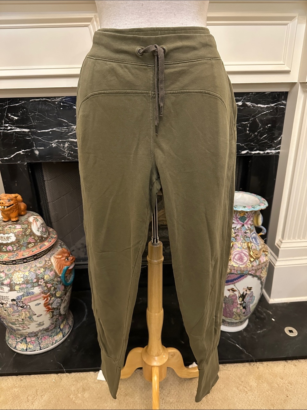 “Ralph Lauren X” Olive drab stretch joggers